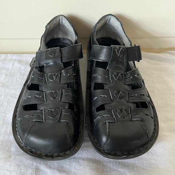 Alegria Pesca Black Leather Fisherman Sandals. EU Sz 35 Women's US Sz 5-5.5 - Picture 3 of 6